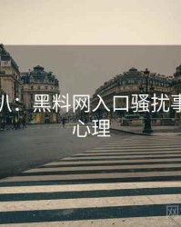 独家深扒：黑料网入口骚扰事件公众心理